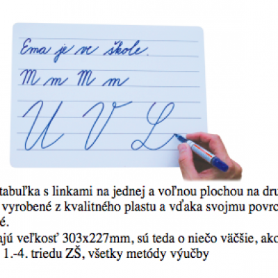 108. strierateľná tabuľka 1ks