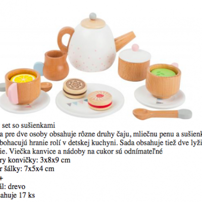 133. čajový set so susienkami