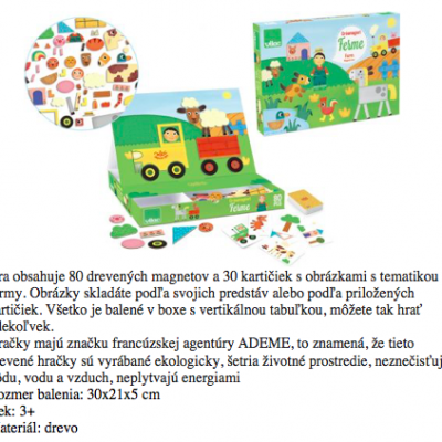 137. kreativna hra s magnetmi farma