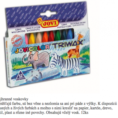 244. trojhranne voskovky