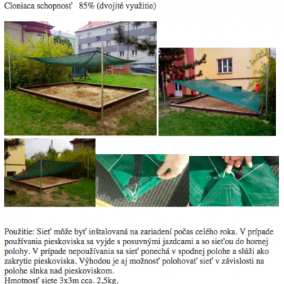 283. posuvne zatienenie pieskoviska
