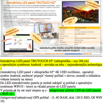317. led pasik interaktivny