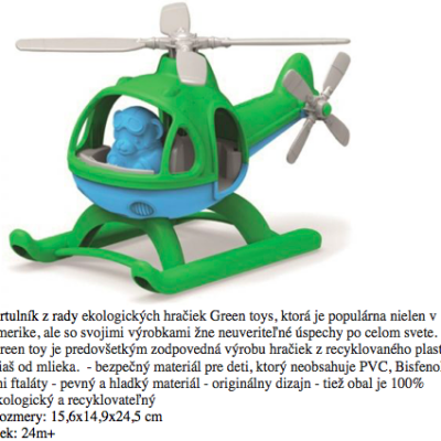 82. green toys vrtulník