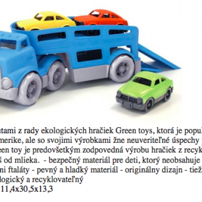 85. green toys ťahač s autami